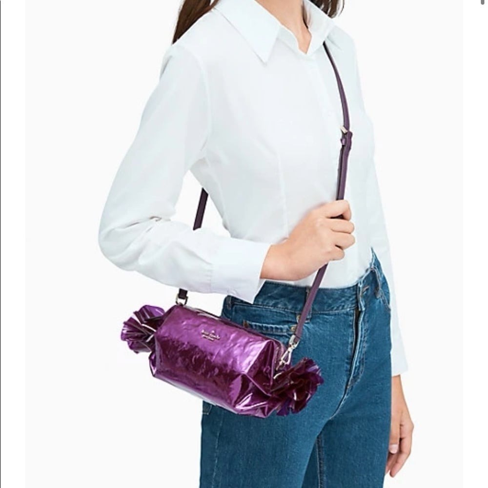 Kate Spade Purple Candy Wrapper Crossbody Bag